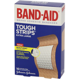 Band-Aid Brand Adhesive Bandages Extra Large Tough Strips 10 Count