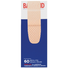 Band-Aid Brand Adhesive Bandages Plastic Strips Assorted 60 Count
