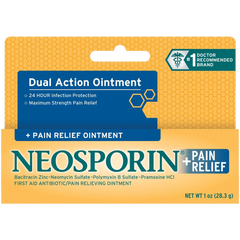 Neosporin First Aid Antibiotic Ointment Maximum Strength Pain Relief 1-Ounce