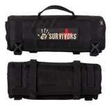 12 Survivors First Aid Rollup Kit Black